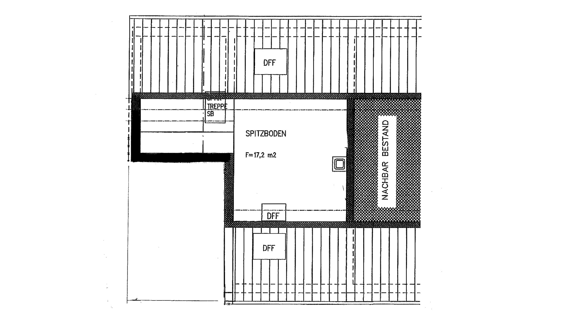 Waldbröl-Geiningen: (Fast-) Alleinlage Doppelhaushälfte auf 1.126 m² Grundstück , Grundriss - Spitzboden
